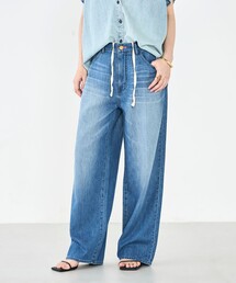 Rie Miller | 【RM denim】リネン混ひも付きリラックスパンツ(その他パンツ)