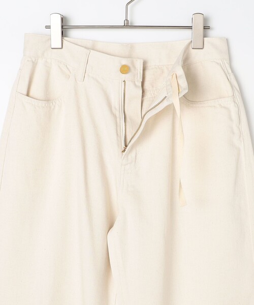 Rie Miller（リエミラー）の「【RM denim】リネン混ひも付きリラックスパンツ（その他パンツ・レディース・ブルー系その他7/キナリ・L/M/S/XS）」の16枚目の写真