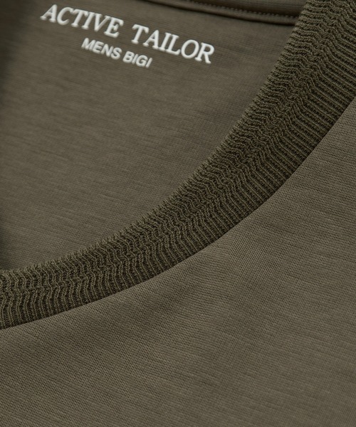 MEN'S BIGI(メンズビギ)の「【ACTIVE TAILOR/アクティブテイラー】シルケットスムースVネックTシャツ<接触冷感 / UVカット>(Tシャツ/カットソー・メンズ・ホワイト/ブラウン/ベージュ/ネイビー/ブラック・01/02/03/04)」の22枚目の写真