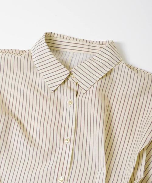 KBF（ケイビーエフ）の「ランダムタックデザインストライプシャツ（シャツ/ブラウス・レディース・ブラウン系その他/ピンク系その他/ベージュ系その他・ONE）」の22枚目の写真
