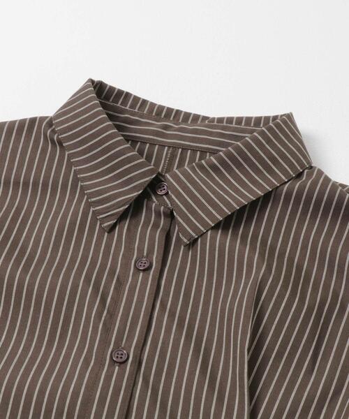 【BROWN】フェード ストライプ プリント シャツ BEAMS（ビームス）フェード ストライプ プリント シャツ（シャツ