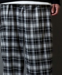 ANPAS（アンパス）の「Stripe & Check Slacks / ストライプ＆チェックスラックス ワイドトラウザーパンツ メンズ レディース ボトムス（スラックス）」