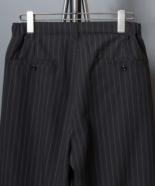 ANPAS(アンパス)の「Stripe & Check Slacks / ストライプ&チェックスラックス ワイドトラウザーパンツ メンズ レディース ボトムス(スラックス・メンズ・グレー/ブラック系その他/ブラック/ブラウン系その他・L/M)」の18枚目の写真