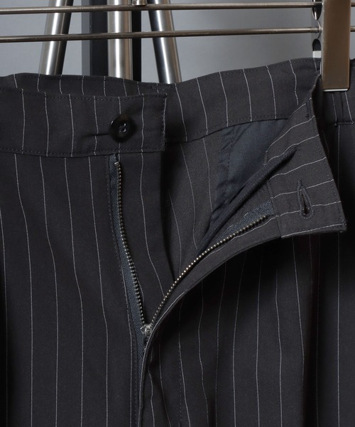 ANPAS(アンパス)の「Stripe & Check Slacks / ストライプ&チェックスラックス ワイドトラウザーパンツ メンズ レディース ボトムス(スラックス・メンズ・グレー/ブラック系その他/ブラック/ブラウン系その他・L/M)」の9枚目の写真