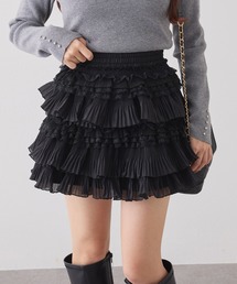 one after another NICE CLAUP | フリルティアードミニスカート(スカート)