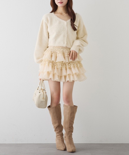 フリルティアードミニスカート（スカート）｜one after another NICE