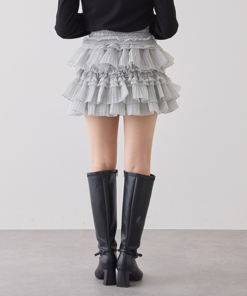 フリルティアードミニスカート（スカート）｜one after another NICE