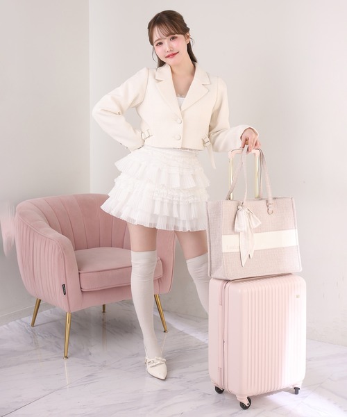 one after another NICE CLAUP（ワンアフターアナザーナイスクラップ）の「フリルティアードミニスカート（スカート・レディース・ライトベージュ/ホワイト/グレー/ブラック・FREE）」の11枚目の写真