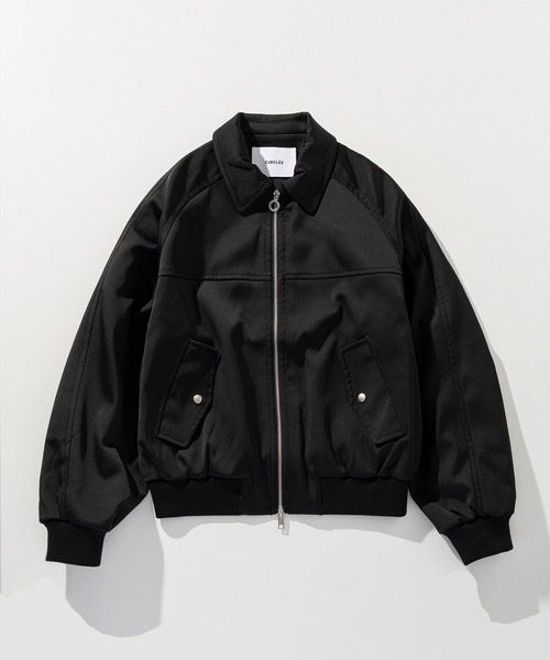 CIRCLEE(サークリー)の「CIRCLEE(サークリー)ラグラン ジップアップジャケット(ブルゾン・メンズ・ブラック/ホワイト・M)」の17枚目の写真
