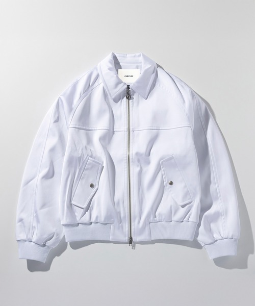 CIRCLEE(サークリー)の「CIRCLEE(サークリー)ラグラン ジップアップジャケット(ブルゾン・メンズ・ブラック/ホワイト・M)」の15枚目の写真
