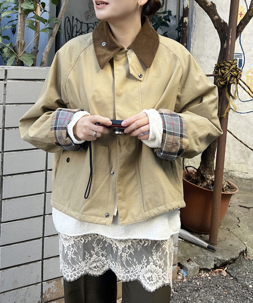 Barbour(バブアー)の「別注【Barbour/バブアー】JS OS TRANSPORT JK(その他アウター・レディース・ベージュ/ネイビー/カーキ・36/38)」の7枚目の写真