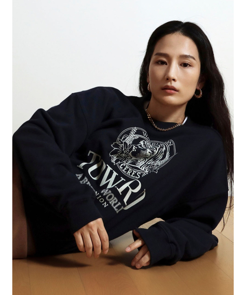 WAVE UNION（ウェーブユニオン）の「Toward Sweatshirt navy（スウェット・レディース・その他・1/2）」の2枚目の写真
