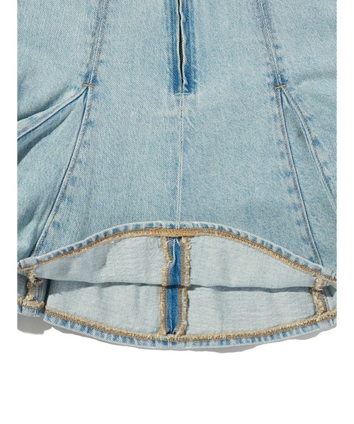 Levi's(リーバイス)の「Levi's/リーバイス ゴデットミニスカート(デニムスカート・レディース・インディゴブルー・28inch/27inch/26inch/25inch/24inch/23inch)」の12枚目の写真