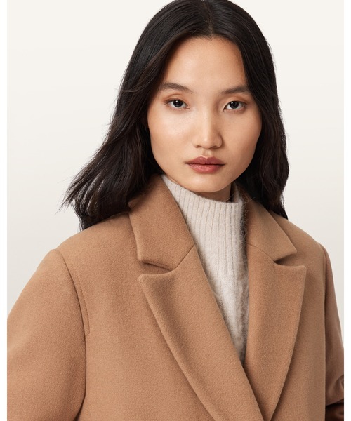 ALLSAINTS(オールセインツ)の「NELLIE DOUBLE BREASTED COAT | NELLIE ダブル ブレスト コート(チェスターコート・レディース・ブラウン系その他・4/6/8/10)」の3枚目の写真