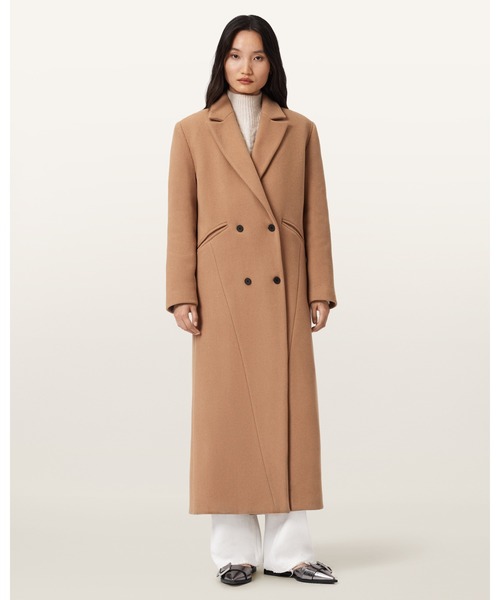 ALLSAINTS(オールセインツ)の「NELLIE DOUBLE BREASTED COAT | NELLIE ダブル ブレスト コート(チェスターコート・レディース・ブラウン系その他・4/6/8/10)」の5枚目の写真