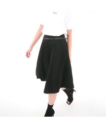 Bending Pleated Skirt _Black