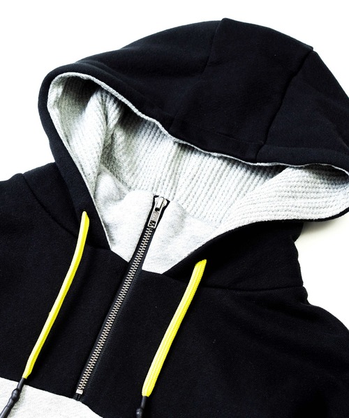 reversal.dogi.design.works(リバーサル・ドーギ・デザイン・ワークス)の「<reversal/リバーサル>HEAVY PILE SWEAT ANORAK HOODIE(パーカー・メンズ・ブラック×グレー・X-LARGE/LARGE/MEDIUM)」の5枚目の写真