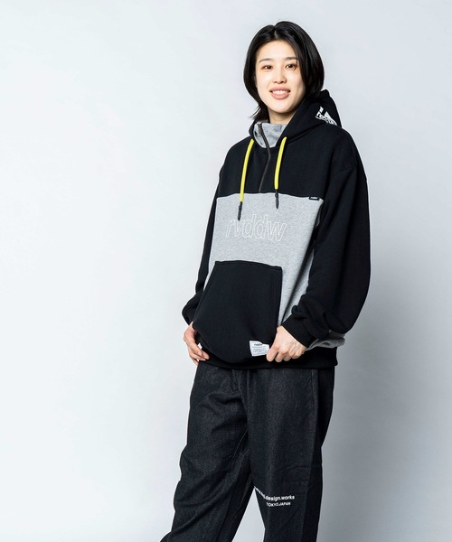 reversal.dogi.design.works(リバーサル・ドーギ・デザイン・ワークス)の「<reversal/リバーサル>HEAVY PILE SWEAT ANORAK HOODIE(パーカー・メンズ・ブラック×グレー・X-LARGE/LARGE/MEDIUM)」の13枚目の写真