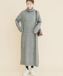 ITEMS URBANRESEARCH | タートルネックニットワンピース(ワンピース)