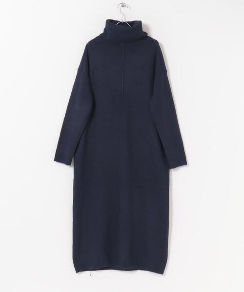 ITEMS URBANRESEARCH(アイテムズ アーバンリサーチ)の「タートルネックニットワンピース(ワンピース・レディース・グレー/ブラウン/ネイビー・FREE)」の14枚目の写真