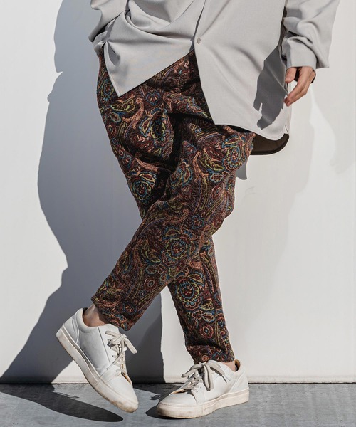 CAMBIO(カンビオ)の「mp14521- Antique Motif Gobelin Balloon Pants バルーンテーパードパンツ(CMP-261-012)(その他パンツ・メンズ・ブラック/ブラウン/ナチュラル・S/M/L)」の9枚目の写真