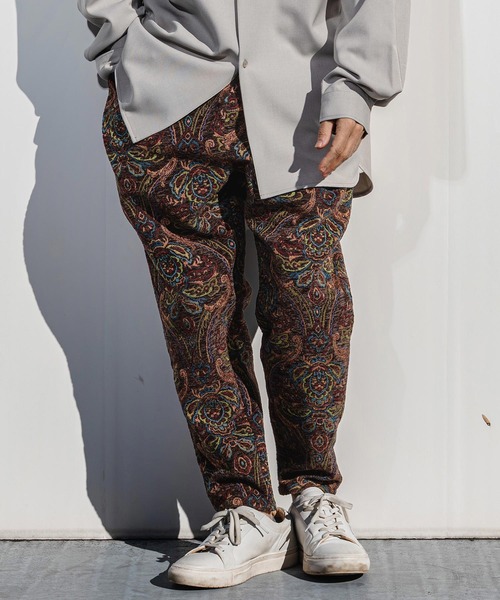 CAMBIO(カンビオ)の「mp14521- Antique Motif Gobelin Balloon Pants バルーンテーパードパンツ(CMP-261-012)(その他パンツ・メンズ・ブラック/ブラウン/ナチュラル・S/M/L)」の10枚目の写真