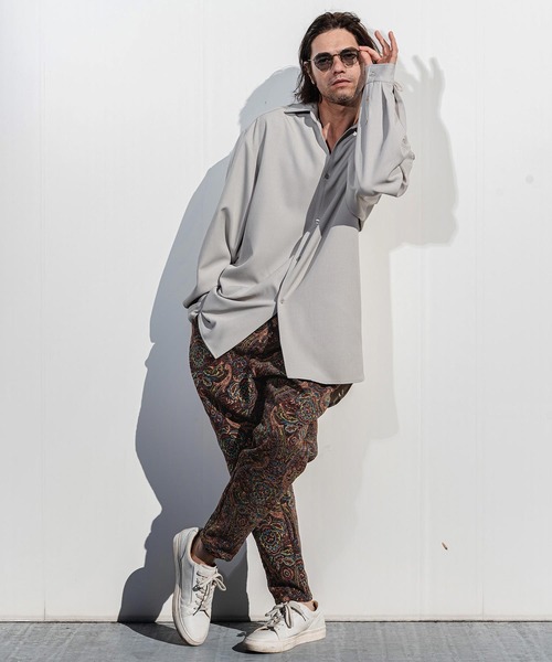 CAMBIO(カンビオ)の「mp14521- Antique Motif Gobelin Balloon Pants バルーンテーパードパンツ(CMP-261-012)(その他パンツ・メンズ・ブラック/ブラウン/ナチュラル・S/M/L)」の11枚目の写真