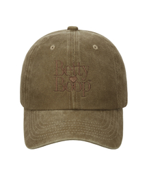 CNVS（ベティ ブープ）の「ベティブープ ピグメントウォッシング ロゴ ボールキャップ_ベージュ（キャップ）」