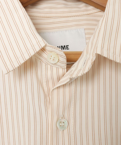 ANME(アンメ)の「カラーストライプシャツ(シャツ/ブラウス・レディース・オフホワイト/キナリ/ピンク・L/M)」の21枚目の写真