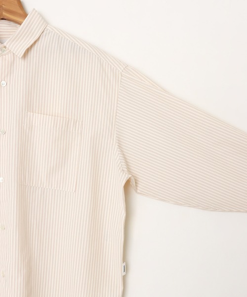 ANME(アンメ)の「カラーストライプシャツ(シャツ/ブラウス・レディース・オフホワイト/キナリ/ピンク・L/M)」の22枚目の写真