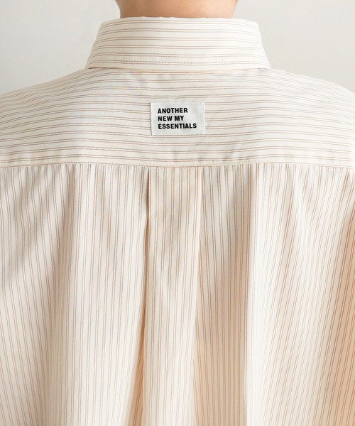 ANME(アンメ)の「カラーストライプシャツ(シャツ/ブラウス・レディース・オフホワイト/キナリ/ピンク・L/M)」の18枚目の写真