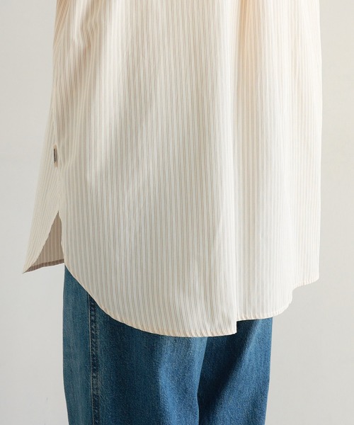 ANME(アンメ)の「カラーストライプシャツ(シャツ/ブラウス・レディース・オフホワイト/キナリ/ピンク・L/M)」の17枚目の写真