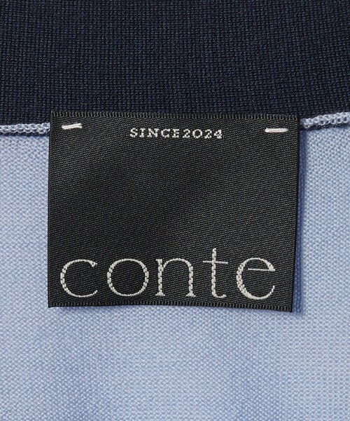 conte(コンテ)の「<conte> バイカラー Vネックカーディガン(カーディガン/ボレロ・レディース・ベージュ/ネイビー・FREE)」の18枚目の写真