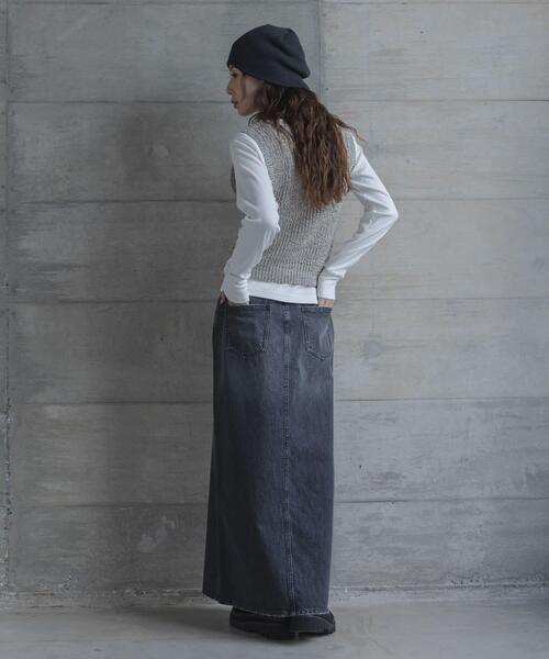 URBAN RESEARCH Sonny Label(アーバンリサーチサニーレーベル)の「スムースタッチテレコリブクルーネックプルオーバー(Tシャツ/カットソー・レディース・グレー/オフホワイト・FREE)」の9枚目の写真