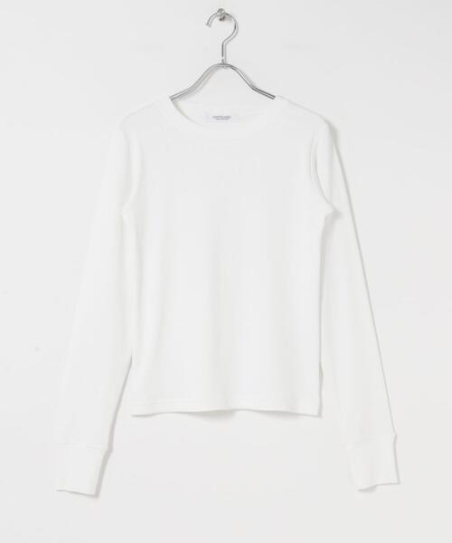 URBAN RESEARCH Sonny Label(アーバンリサーチサニーレーベル)の「スムースタッチテレコリブクルーネックプルオーバー(Tシャツ/カットソー・レディース・グレー/オフホワイト・FREE)」の10枚目の写真