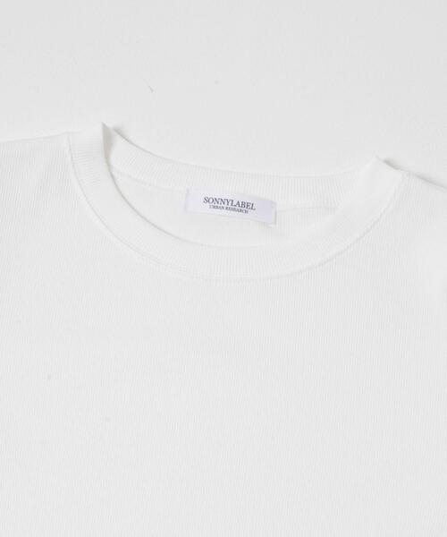 URBAN RESEARCH Sonny Label(アーバンリサーチサニーレーベル)の「スムースタッチテレコリブクルーネックプルオーバー(Tシャツ/カットソー・レディース・グレー/オフホワイト・FREE)」の11枚目の写真