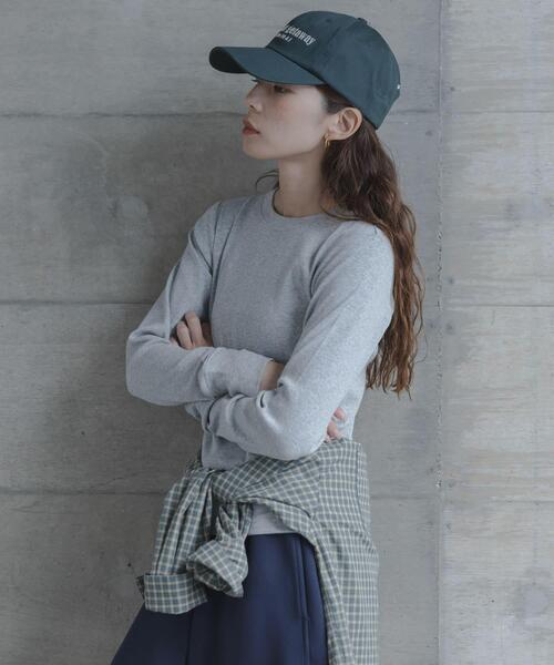 URBAN RESEARCH Sonny Label(アーバンリサーチサニーレーベル)の「スムースタッチテレコリブクルーネックプルオーバー(Tシャツ/カットソー・レディース・グレー/オフホワイト・FREE)」の15枚目の写真