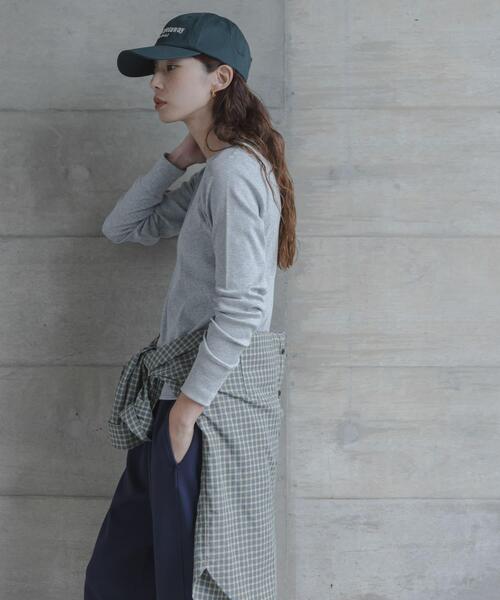 URBAN RESEARCH Sonny Label(アーバンリサーチサニーレーベル)の「スムースタッチテレコリブクルーネックプルオーバー(Tシャツ/カットソー・レディース・グレー/オフホワイト・FREE)」の16枚目の写真