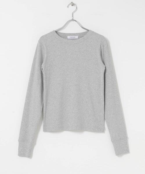 URBAN RESEARCH Sonny Label(アーバンリサーチサニーレーベル)の「スムースタッチテレコリブクルーネックプルオーバー(Tシャツ/カットソー・レディース・グレー/オフホワイト・FREE)」の19枚目の写真