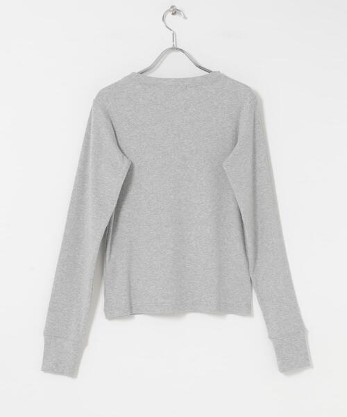 URBAN RESEARCH Sonny Label(アーバンリサーチサニーレーベル)の「スムースタッチテレコリブクルーネックプルオーバー(Tシャツ/カットソー・レディース・グレー/オフホワイト・FREE)」の22枚目の写真
