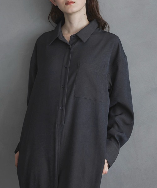 feepur（フェピュール）の「ジャンプスーツ（サロペット/オーバーオール・レディース・チャコールグレー/ブラック・SMALL/MEDIUM）」の7枚目の写真