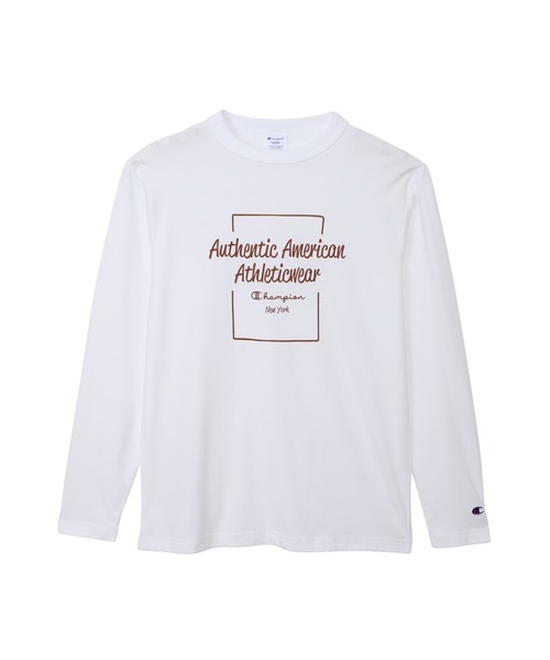 Champion(チャンピオン)の「【Champion/チャンピオン】メンズ ベーシック ロングスリーブTシャツ(Tシャツ/カットソー・メンズ・ブラック/ネイビー/ライトグリーン/ホワイト・MEDIUM/LARGE/X-LARGE)」の8枚目の写真