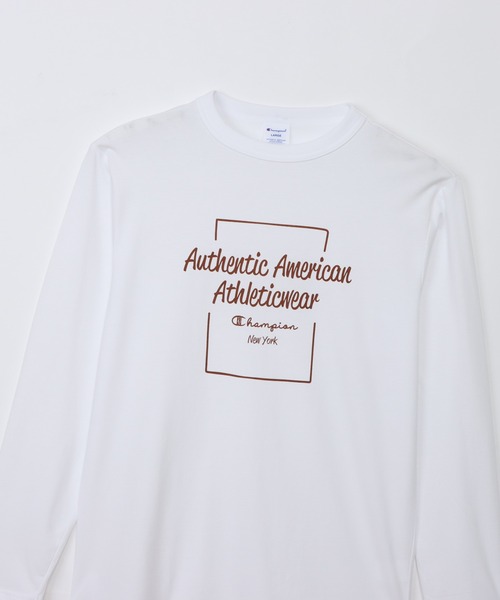 Champion(チャンピオン)の「【Champion/チャンピオン】メンズ ベーシック ロングスリーブTシャツ(Tシャツ/カットソー・メンズ・ブラック/ネイビー/ライトグリーン/ホワイト・MEDIUM/LARGE/X-LARGE)」の10枚目の写真