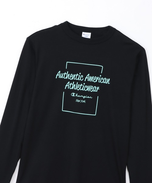 Champion(チャンピオン)の「【Champion/チャンピオン】メンズ ベーシック ロングスリーブTシャツ(Tシャツ/カットソー・メンズ・ブラック/ネイビー/ライトグリーン/ホワイト・MEDIUM/LARGE/X-LARGE)」の13枚目の写真