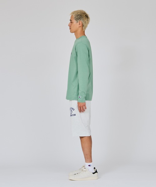 Champion(チャンピオン)の「【Champion/チャンピオン】メンズ ベーシック ロングスリーブTシャツ(Tシャツ/カットソー・メンズ・ブラック/ネイビー/ライトグリーン/ホワイト・MEDIUM/LARGE/X-LARGE)」の19枚目の写真