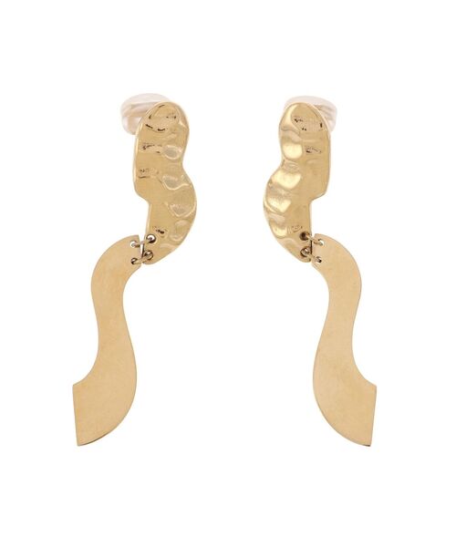 UN3D.(アンスリード)の「IRREGULAR WAVE EARRING / イレギュラーウェーブイヤリング(イヤリング・レディース・シルバー/ゴールド・FREE)」の11枚目の写真
