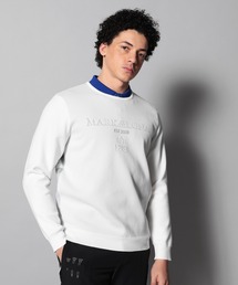 MARK & LONA | Gauge Back Panel Camouflage Crew | MEN(ニット/セーター)