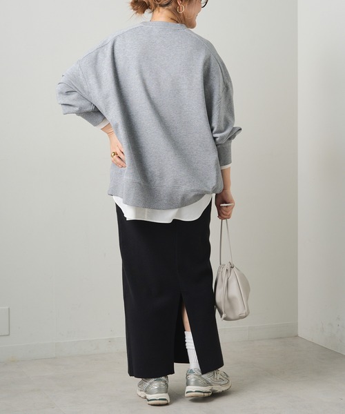 PUAL CE CIN(ピュアルセシン)の「総針ニットナロースカート(スカート・レディース・ブラック/グレー/アイボリー・FREE)」の15枚目の写真