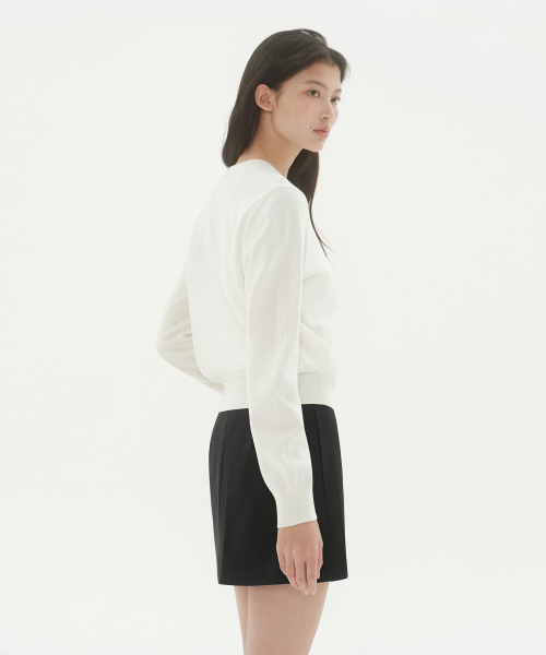 MUSINSA STANDARD WOMAN（ムシンサスタンダードウーマン）の「ウィメンズウォッシャブルスーピマコットンクルーネックニット[アイボリー]（ニット/セーター・レディース・その他・SMALL/MEDIUM/LARGE/X-SMALL）」の17枚目の写真