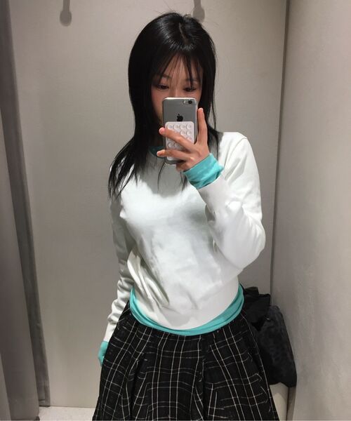 MUSINSA STANDARD WOMAN（ムシンサスタンダードウーマン）の「ウィメンズウォッシャブルスーピマコットンクルーネックニット[アイボリー]（ニット/セーター・レディース・その他・SMALL/MEDIUM/LARGE/X-SMALL）」の13枚目の写真